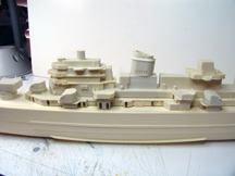 Yankee Modelworks USS Boston deckhouse comparison